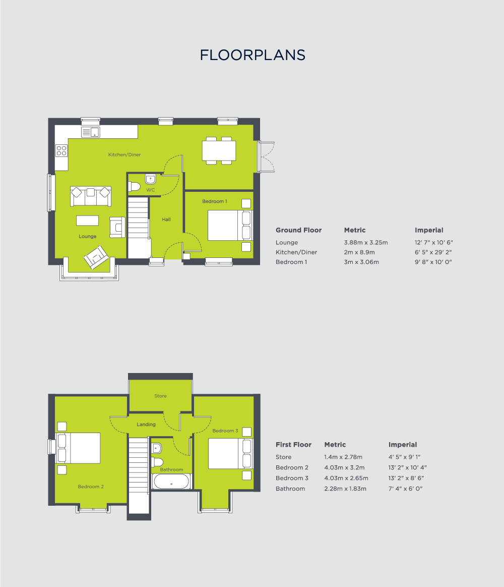 The Harrow Floor Plans