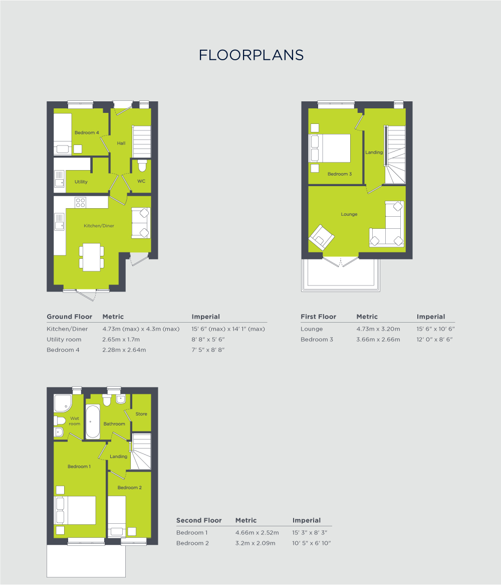 The Knightsbridge Floor Plans