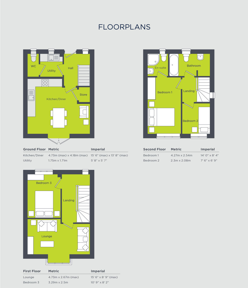The Westminster Floor Plans